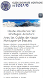 Mobile Screenshot of guidesmontagnebessans.com